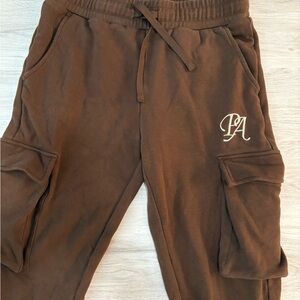 PA Brown Cargo Sweatpants